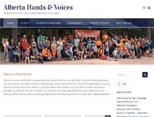 Tablet Screenshot of albertahandsandvoices.com